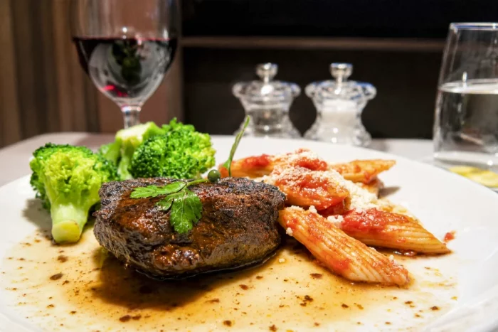 Royal Jordanian Business Class Review main course