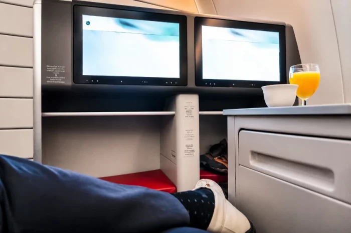 Royal Jordanian Business Class Review lie-flat seat