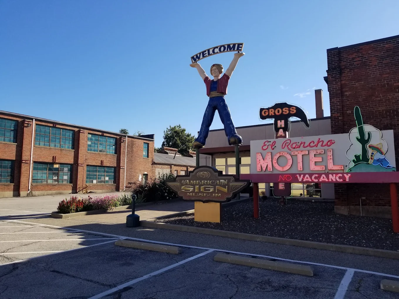 Vintage signs display