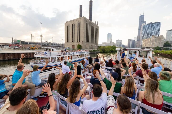 Chicago skyline from river