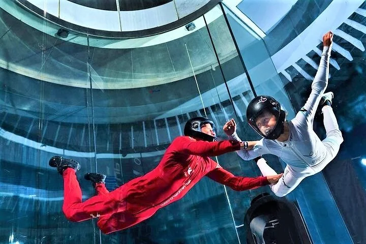 Indoor skydiving tunnel