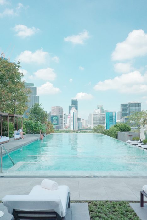 Ritz-Carlton Bangkok Review Infinity Pool on Rooftop