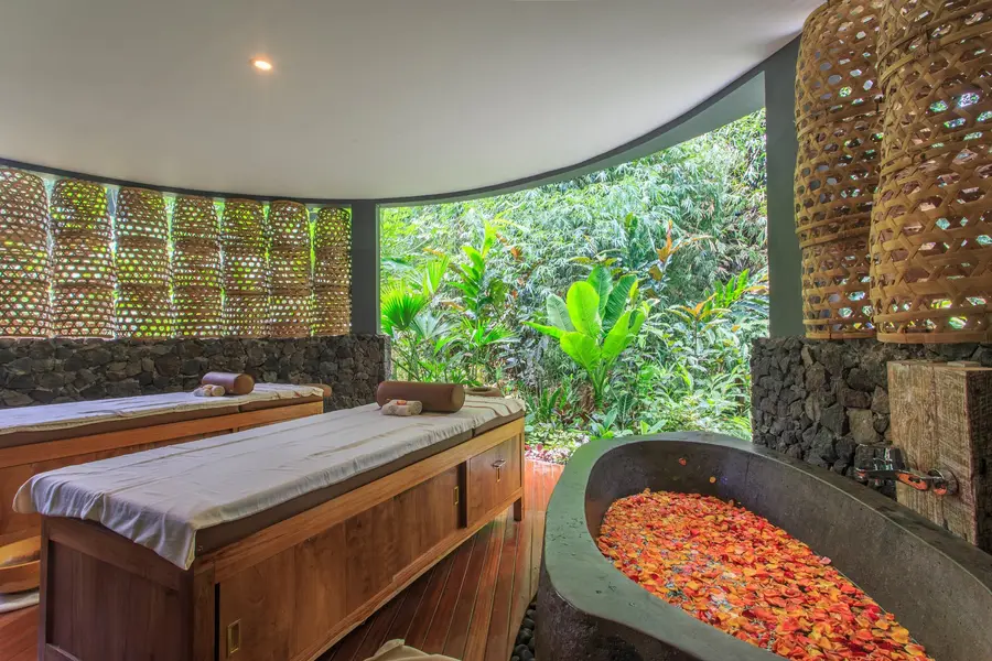 De Moksha open air bathroom