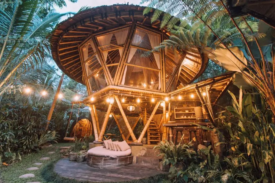 Hideout Eco Bamboo House exterior