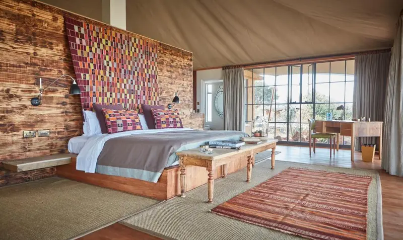 Loisaba Tented Camp deck and landscape