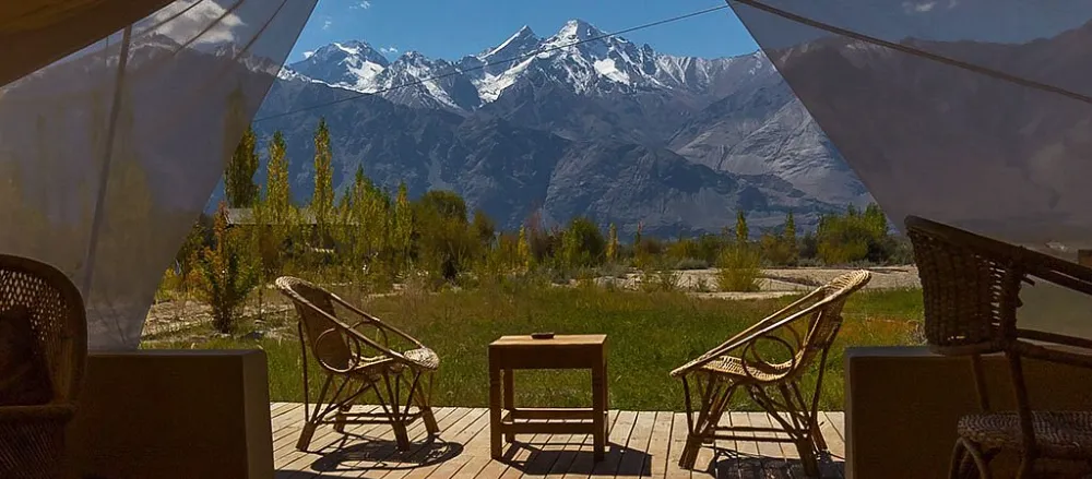Nubra Ecolodge Mountain Views
