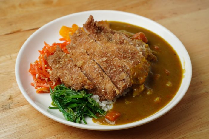 Japanese curry rice katsu