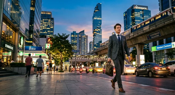 Silom Road The Business District