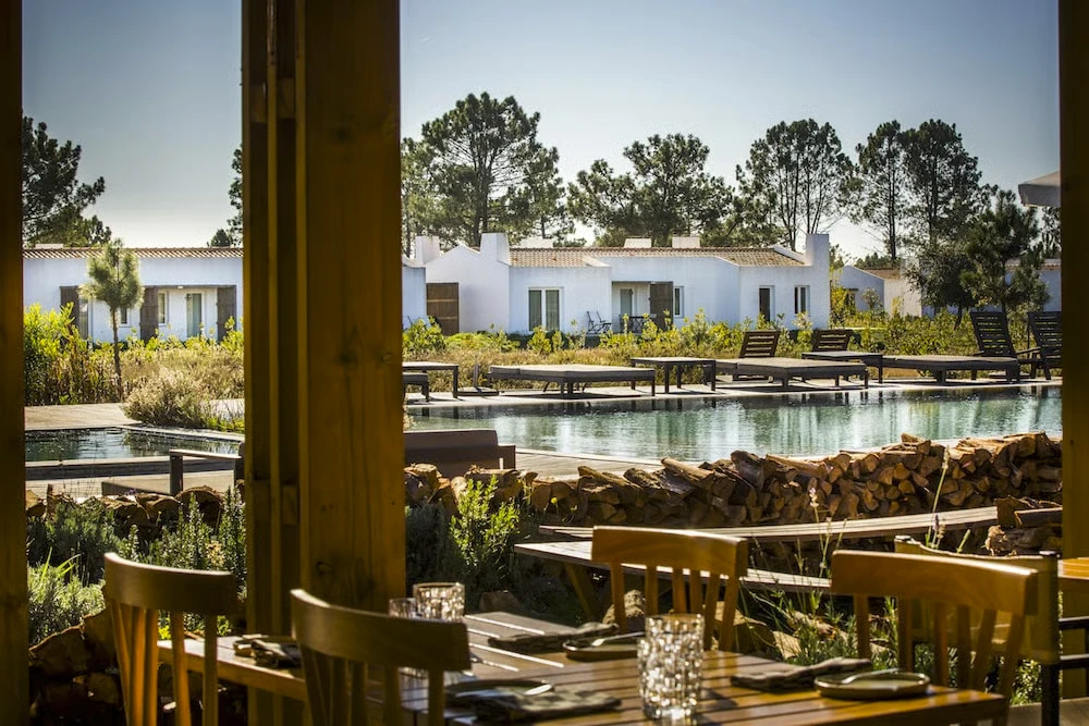 Craveiral Farmhouse Alentejo Portugal wood-fired pizza closed-loop farm kitchen