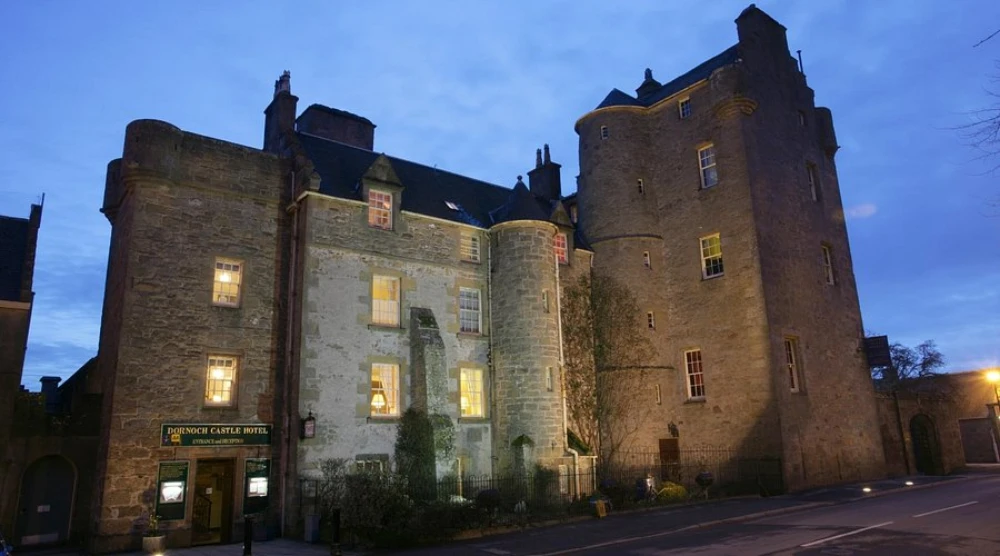 Dornoch Castle Hotel exterior Highlands Scotland