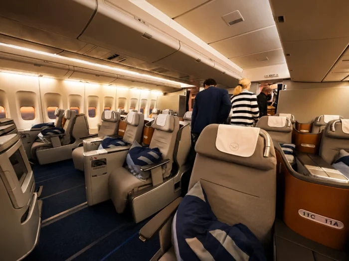 Lufthansa Business Class Review Cabin