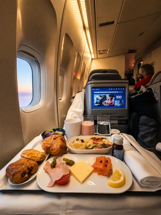 Lufthansa Business Class Review Breakfast