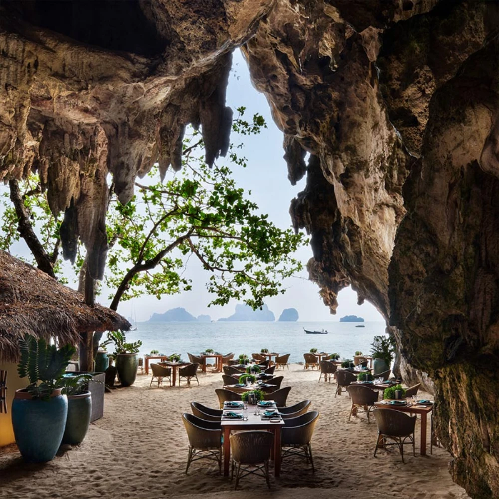 Rayavadee Krabi Thailand farm-to-table restaurant seafood citrus garden