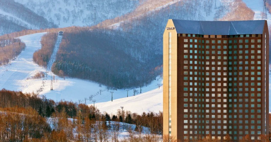 The Westin Rusutsu Resort exterior three mountains Hokkaido ski