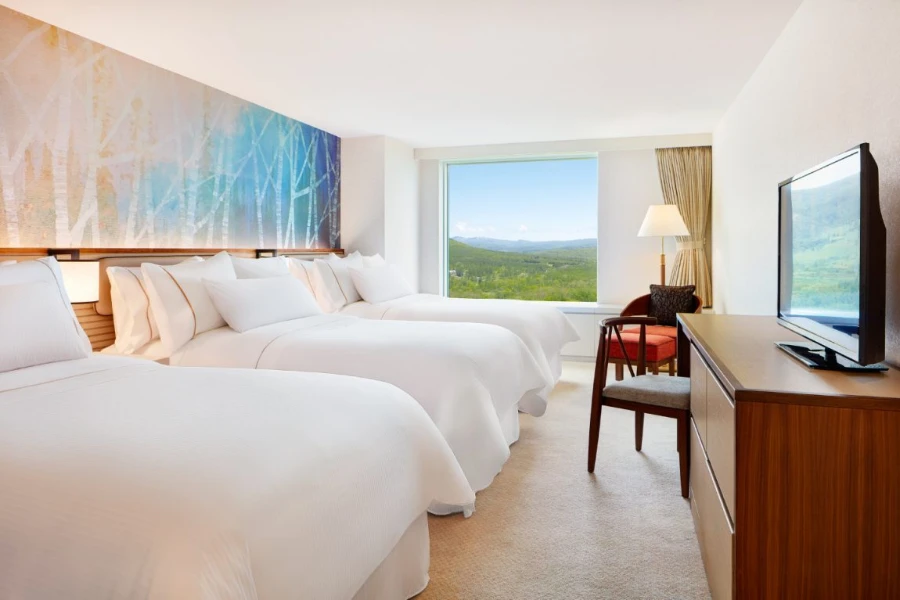 The Westin Rusutsu Resort room interior maisonette mountain view