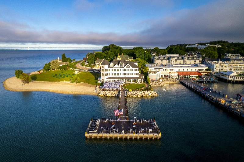 Hotel Iroquois Mackinac Island waterfront exterior