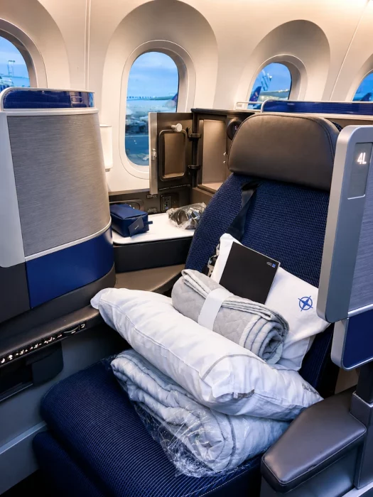 United Polaris Business Class Review: Frankfurt to Chicago (UA945) seat