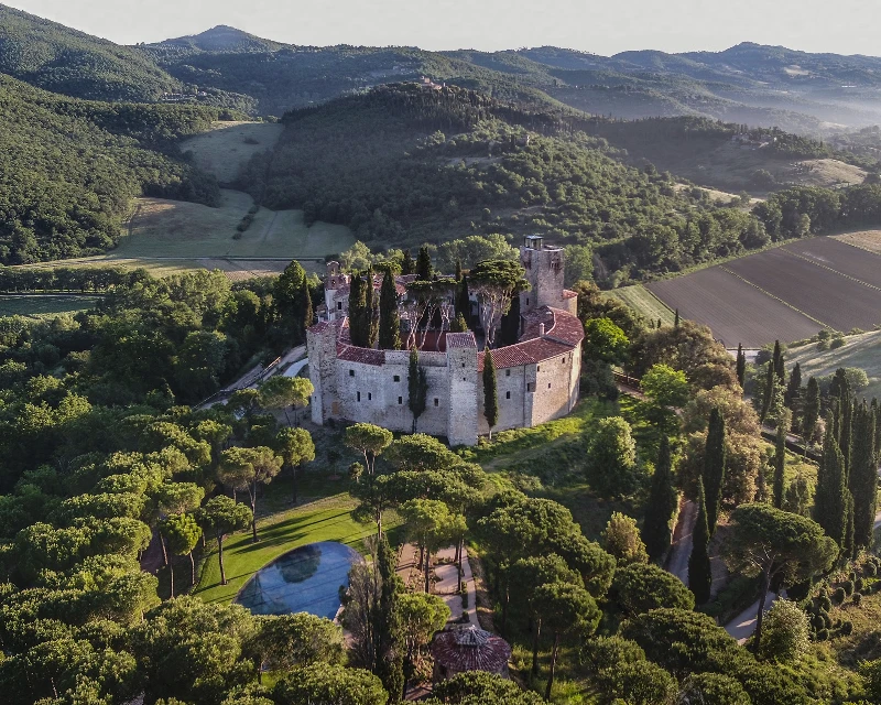 Castello di Reschio artisan hotel exterior Umbria Italy