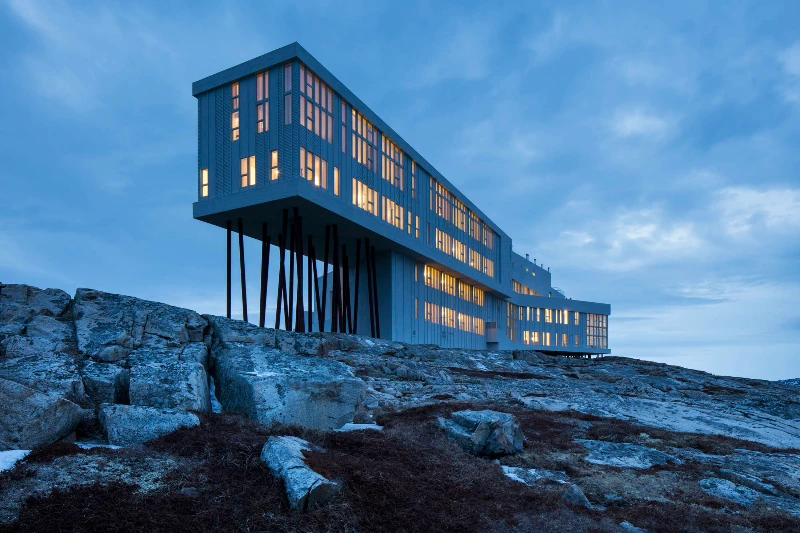 Fogo Island Inn exterior Newfoundland artisan hotel