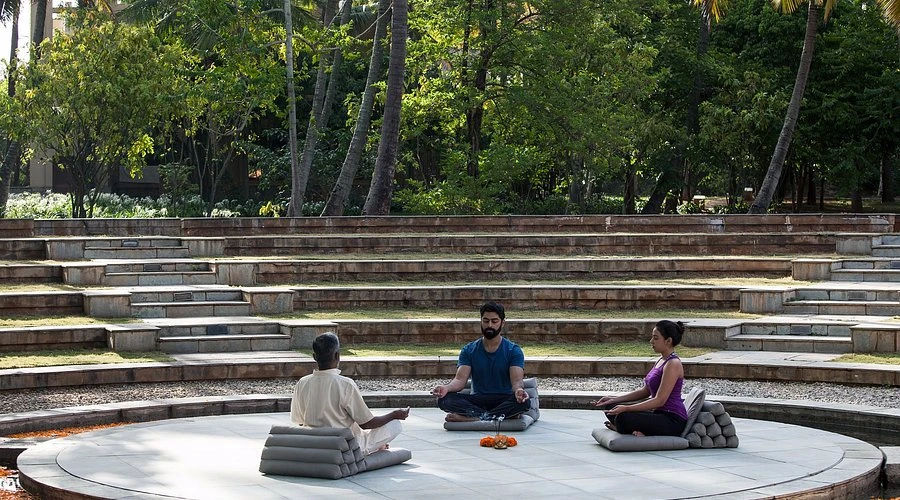 Yoga pavilion at Shreyas