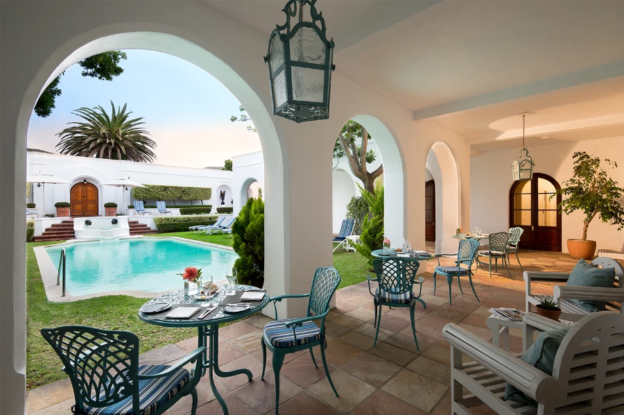 The Marine Hermanus room with a whale-watching view over the bay