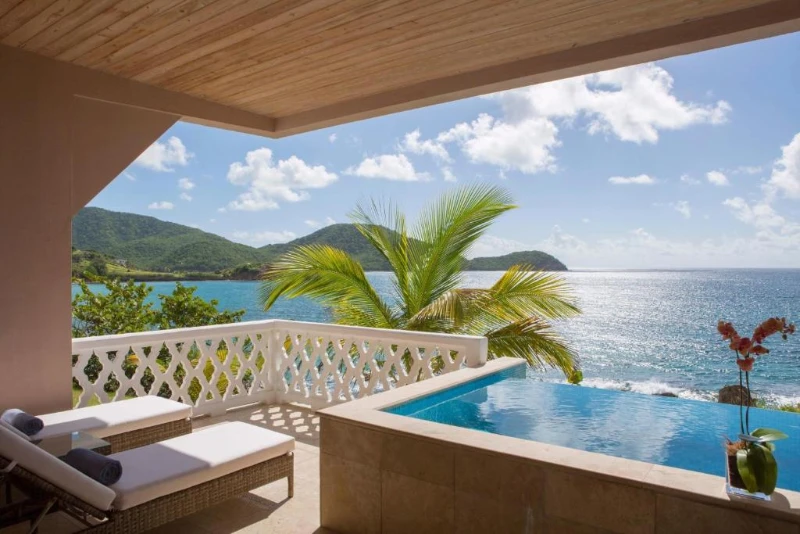 Curtain Bluff beachfront suite Antigua