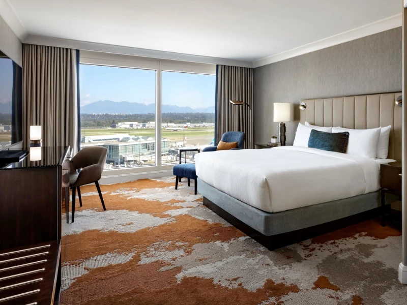 Fairmont Vancouver Airport runway view suite