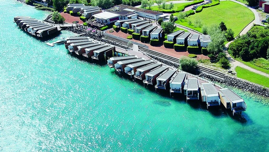 Hotel Palafitte Lake Neuchatel stilt pavilion exterior