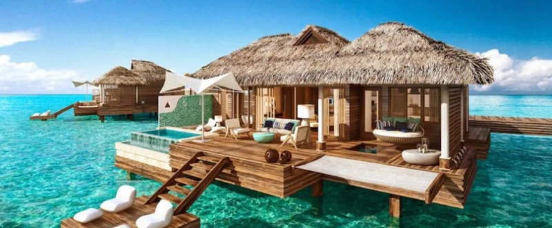 Sandals Grande St Lucian overwater bungalow
