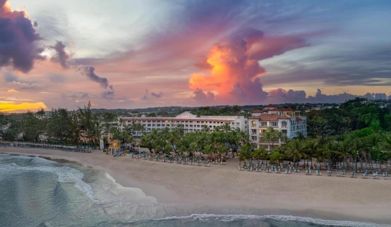 Sandals Royal Barbados rooftop pool deck