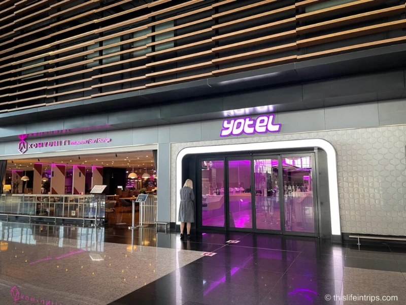 YOTEL Istanbul Airport smart cabin interior