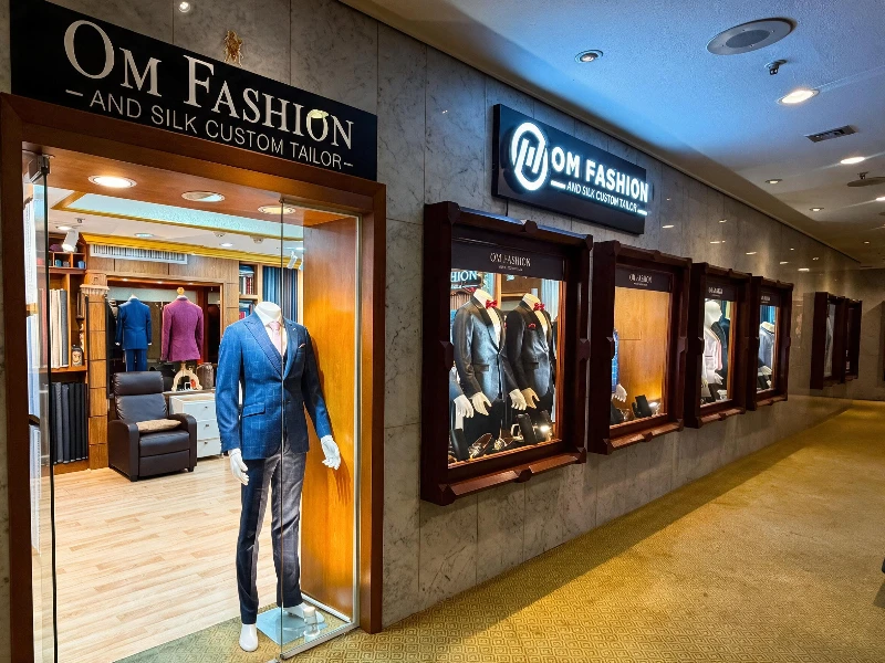 Om Fashion Bespoke Tailor Bangkok - Silom tailor inside Royal Orchid Sheraton Hotel